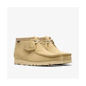 デッキシューズ クラークス「Clarks」- ワラビーブーツゴアテックス「Wallabee BT GTX Maple Suede 26179257」 メンズ