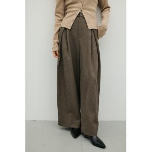 ワイドパンツ パンツ タックワイドパンツ レディース