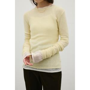 ニット セーター ロングスリーブソフトニット レディース