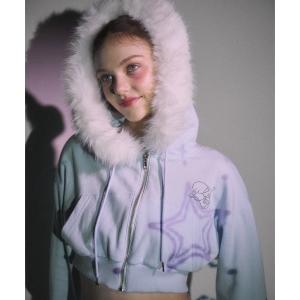 パーカー ショートファーパーカー レディース