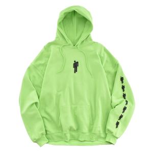 パーカー 「USED」Hanes ”BILLIE EILISH” ロゴ フーディー メンズ レディース