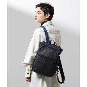 デイバック リュック ナイロン×レザーリュックサック レディース メンズ