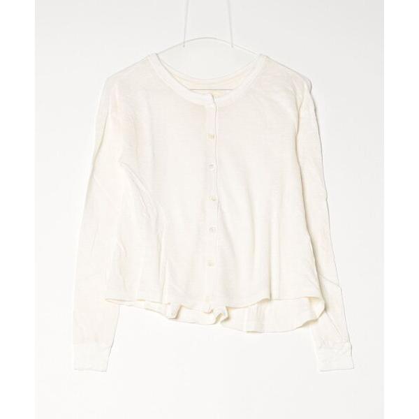 カーディガン 「V::ROOM 」ブイ ルーム/ linen ester jersey  cardi...