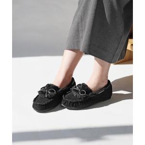 デッキシューズ モカシン 「RiiiKa/リーカ」ファーモカシン レディース