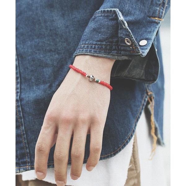 ブレスレット White Heart Beads Bracelet メンズ レディース