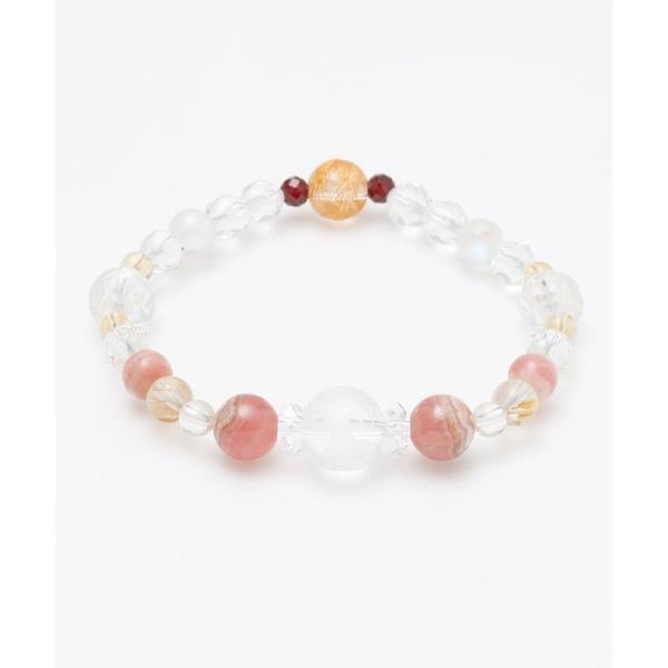 ブレスレット 「岩座」龍鳳凰水晶ブレスレット ロードクロサイト レディース