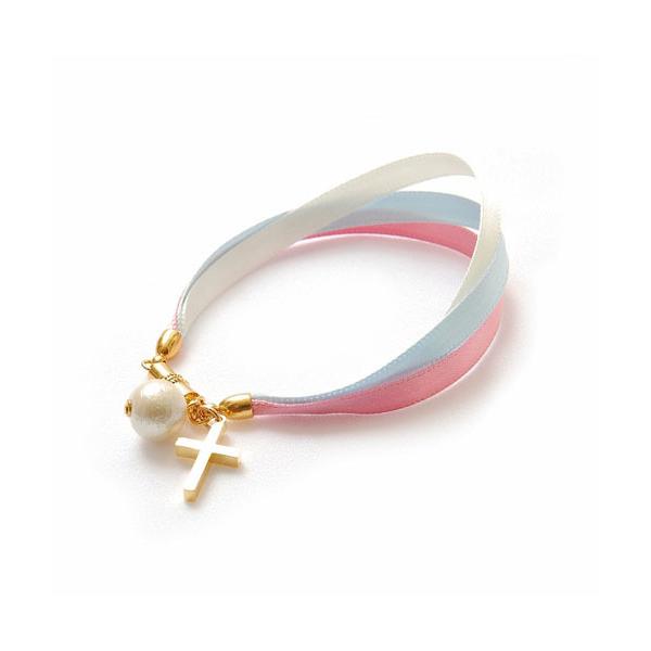 レディース ブレスレット Lilou 3 RIBBON PEARL BRACELET