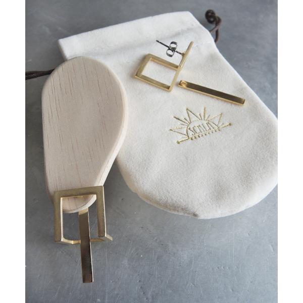 ピアス 「SCALA/スカラ」Throughスクエアピアス/made in JAPAN（日本製） レ...