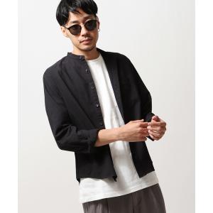シャツ 「MADE IN JAPAN」オックスフォード　バンドカラーシャツ 「日本製」 メンズ