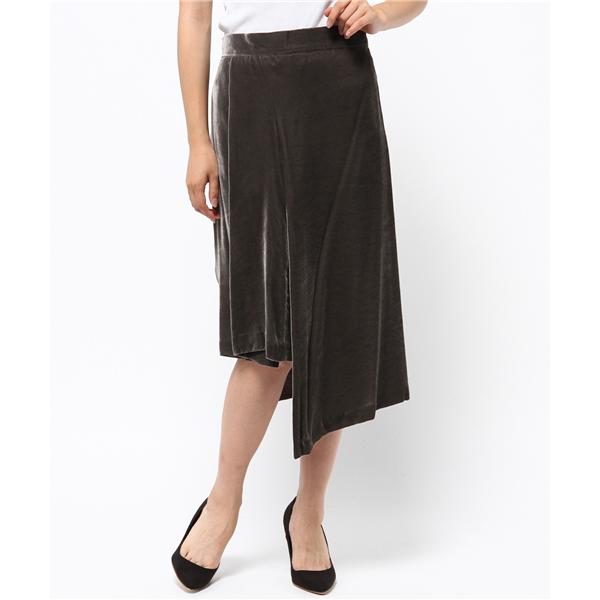 レディース スカート DOMENICO+SAVIO VELVET ASYMMETRY SKIRT