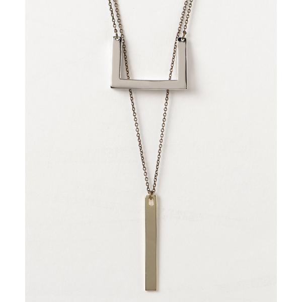 ネックレス 「SCALA/スカラ」Throughスクエアダブルネックレス レディース
