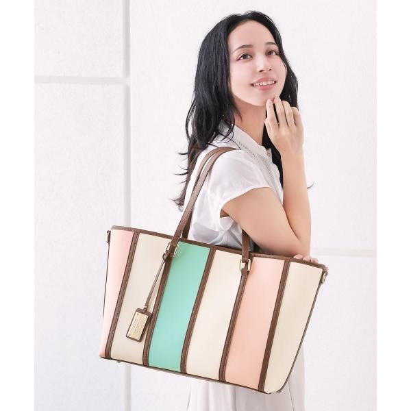 トートバッグ チャーム付き大容量トートバッグ レディース