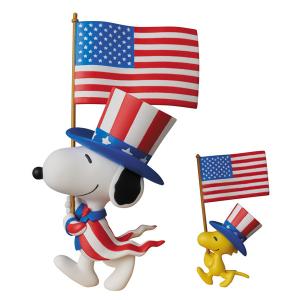 フィギュア UDF PEANUTS シリーズ5 U.S.A. SNOOPY ＆ WOODSTOCK