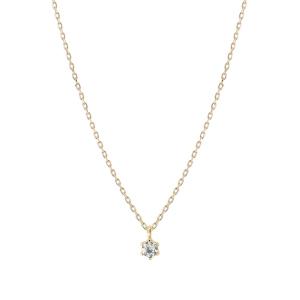 4℃（ヨンドシー） ネックレス K10 ピンクゴールド ダイヤモンド