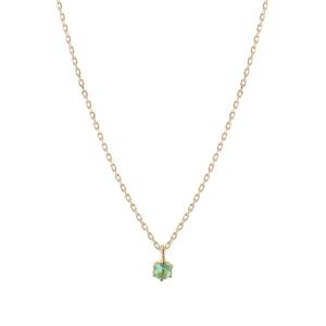 ANEMONE K10ネックレス エメラルド ANEMONE（アネモネ） ネックレス 誕生石ネックレス「K10」「4月