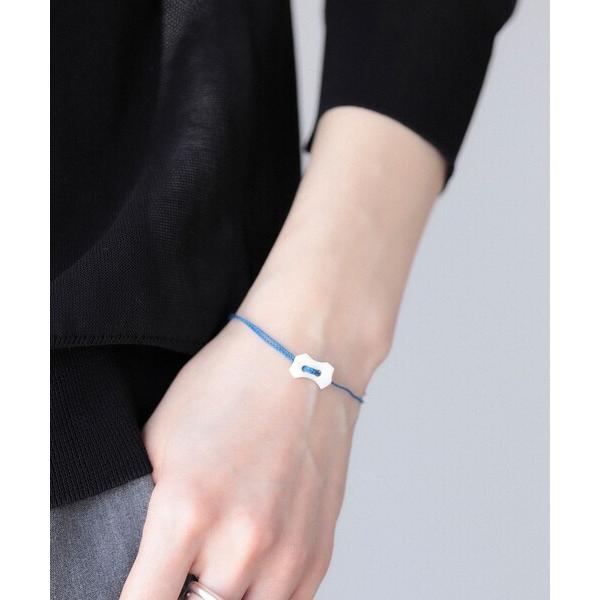 ブレスレット 「別注」神保真珠商店 / びわ湖真珠 貝ボタン ブレスレット 変形菱型 レディース メ...