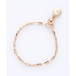 Phoebe（フィービー） 指輪 リング 「K10」プレートビジューチェーン