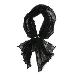 ストール マフラー パール付きショール レディース