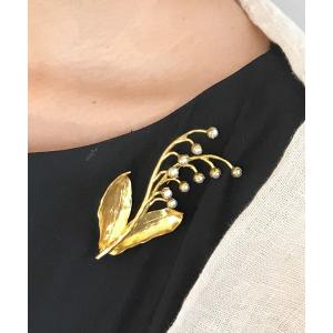 ブローチ スズランのブローチ＊ レディース