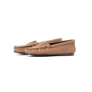 シューズ モカシン デッキシューズ レディース MINNETONKA（ミネトンカ） / ディアスキンモカシン DEERSKIN GORE FRONT｜zozo