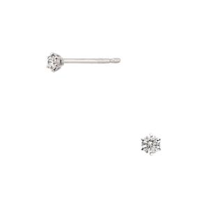 ピアス プラチナ VI(ヴイアイ) ダイヤモンド一石ピアス レディース