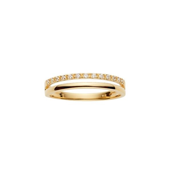 指輪 リング K18YG ファインライン リング レディース
