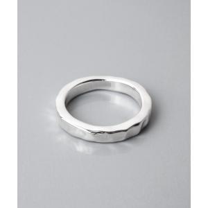 e.m.（イーエム） 指輪 リング SILVER925たたきピンキーリング（太