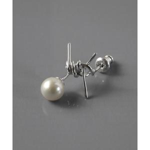 e.m.（イーエム） ピアス SILVER925パールスタッズピアス/レディース
