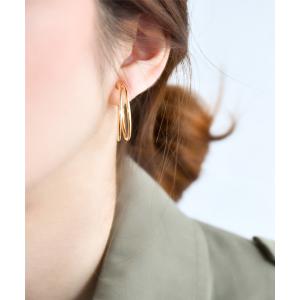 イヤリング ダブルラインフープイヤリング レディースの買取情報