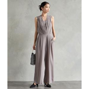 パンツドレス ストレートパンツオールインワンパーティードレス　結婚式　お呼ばれ　ドレス　20代 30代 40代