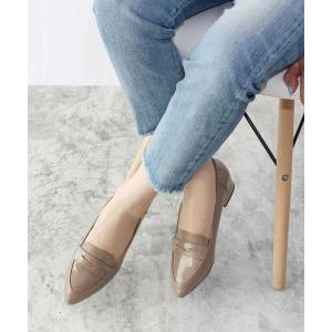 ローファー ポインテッドコインローファー レディース