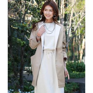 アウター GISELe・ar 掲載＊バイカラーコクーンジャケット