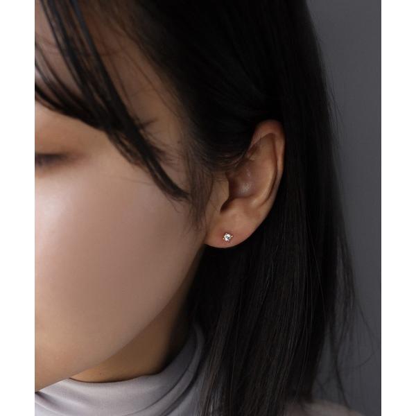 ピアス グレーダイヤピアス レディース メンズ