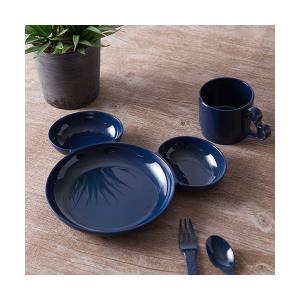 食器 ディズニー ミッキー  メラミン セパレートプレート ネイビー