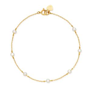 ブレスレット K10イエローゴールド 淡水パールブレスレット