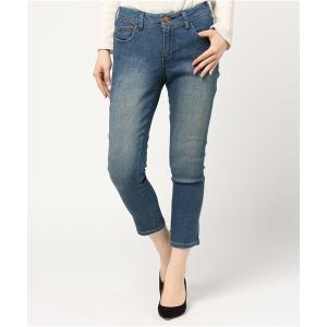 パンツ デニム ジーンズ 麻混ストレッチスキニーデニム