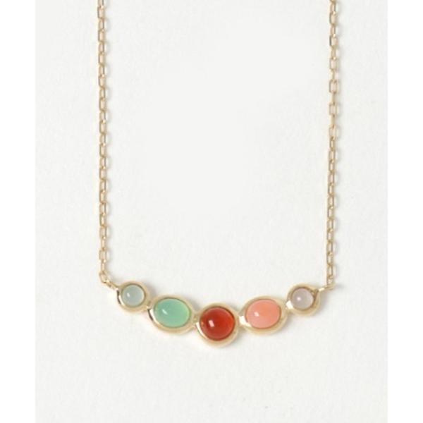 ネックレス K10　マラケシュ　ラインネックレス レディース