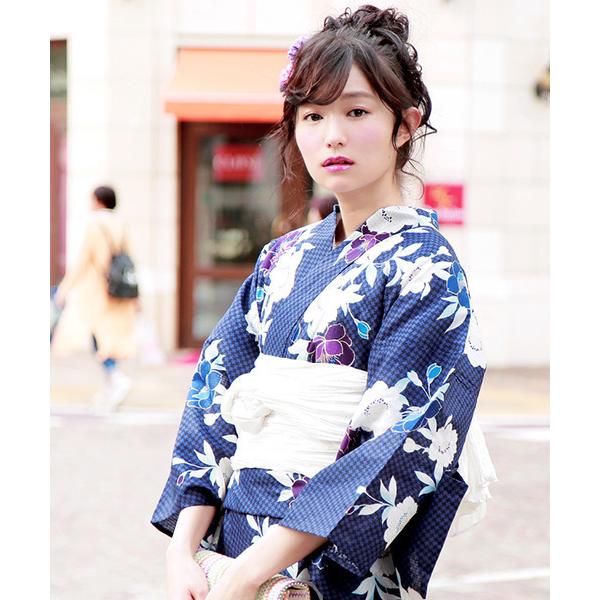 浴衣 浴衣3点セット （浴衣＋帯＋下駄）「bonheur saisons/ボヌールセゾン」 レディー...