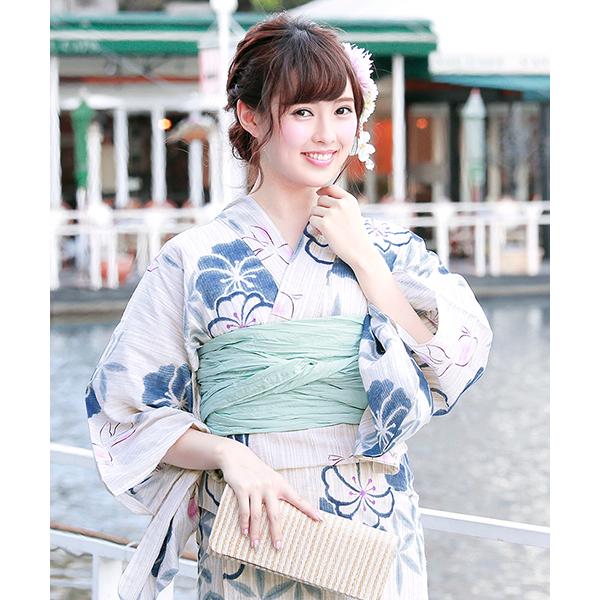 浴衣 浴衣3点セット  （浴衣＋帯＋下駄）「bonheur saisons/ボヌールセゾン」 レディ...