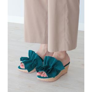 サンダル 【MADE IN JAPAN】【安心の日本製】毎年大人気！履き心地も見た目も叶えるラッフルサンダル【Carlie e felice/カーリー