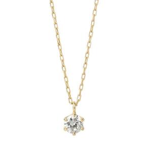 SIENA ROSE（シエナロゼ） ネックレス 一粒ダイヤモンドの18金