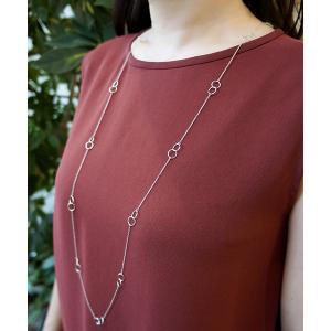 ネックレス 「ATNY」シルバー925　ロングネックレス　サークル レディース