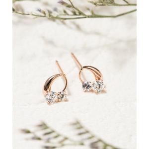 BLOOM（ブルーム） ピアス K10 イエローゴールド キュービック