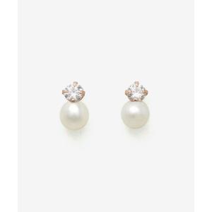 Phoebe（フィービー） ピアス 「K10」ジュエルパールピアス/淡水パール 