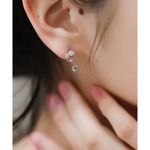 BLOOM（ブルーム） ピアス K10 ピンクゴールド キュービックジルコニア