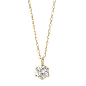 SIENA ROSE（シエナロゼ） ネックレス 一粒ダイヤモンドの18金
