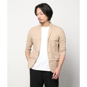 ジャケット テーラードジャケット 「INASTUDIOS SELECT」綿麻ストレッチ七分袖テーラードジャケット メンズ