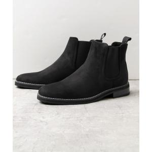 ブーツ glabella / グラベラ / ロングノーズ プレーントゥ サイドゴアブーツ / チェルシーブーツ / PUレザー