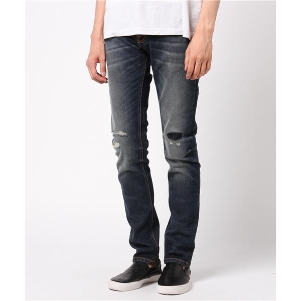 ジーンズ Thin Finn Sam Replica シンフィン スキニーテーパード ジーンズ(レン...