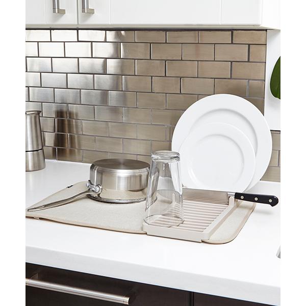 収納 umbra/ユードライ ミニドライングマット 水切りマット リネン